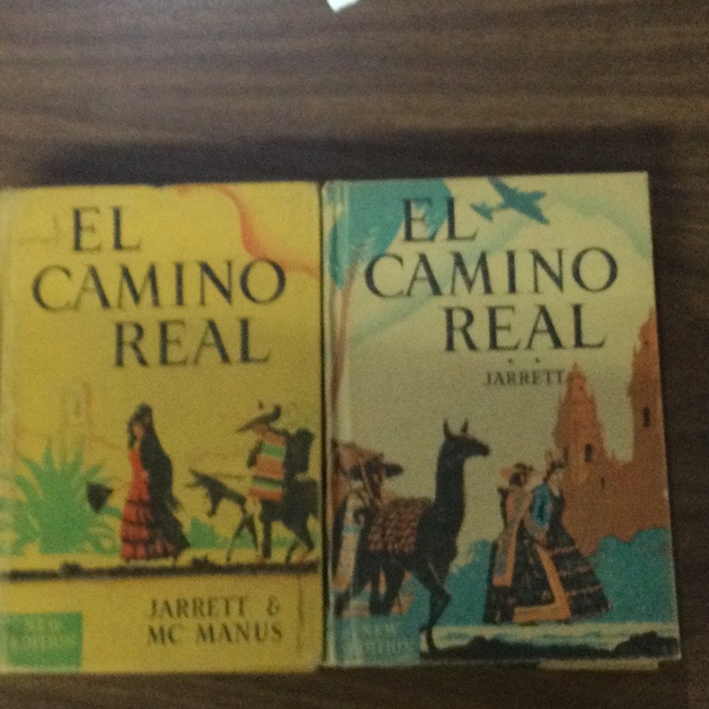 El Camino Real Paperback Book - Yellow and Teal Covers